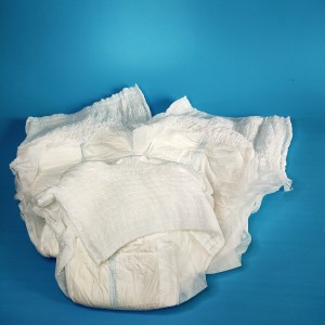Wholesale Price Adult Diaper Pants  Incontinence Underwear Diaper with Magic Tapes