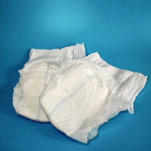 Wholesale Price Adult Diaper Pants  Incontinence Underwear Diaper with Magic Tapes