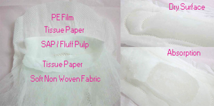 Disposable regular sanitary napkin (2)
