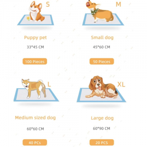 China Factory Pets and Dogs  Supplies Disposable Puppy Training PEE Pads