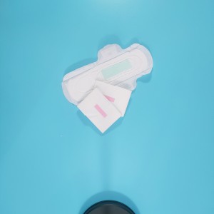 Soft Cotton Like Disposable Lady Sanitary Napkin Pads with Wings Anion Functional Chip
