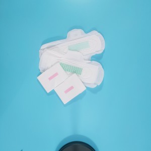 Soft Cotton Like Disposable Lady Sanitary Napkin Pads with Wings Anion Functional Chip