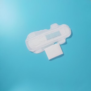 Soft Cotton Like Disposable Lady Sanitary Napkin Pads with Wings Anion Functional Chip