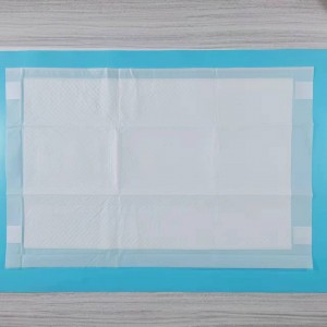 China factory super absorbency with four corner positioning pad disposable incontinence underpad