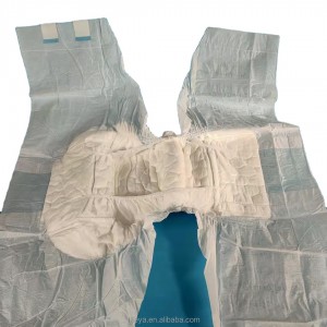 OEM customized adult diaper with super absorbency disposable cloth diaper for elderly care free sample