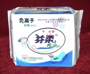 Wholesale customized day use 280 mm women FenRou sanitary napkin pads